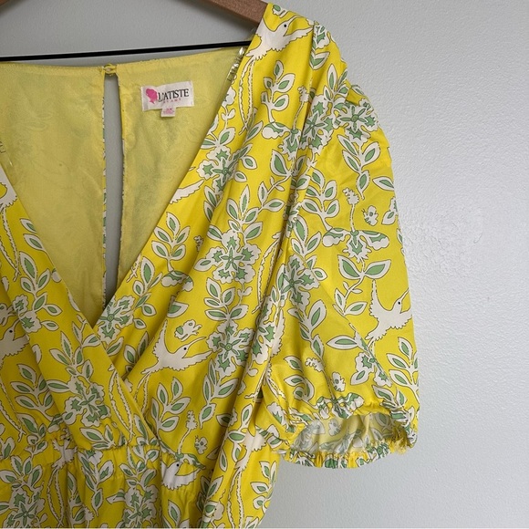 L’atiste by Amy Curvy Yellow Hummingbird Dress - Picture 8 of 12